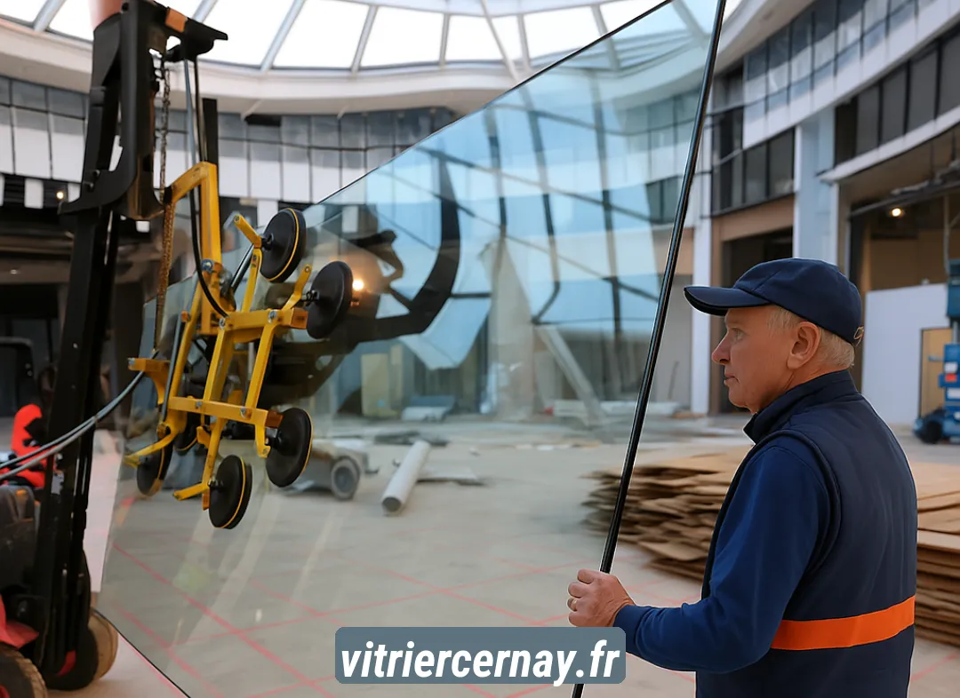 Remplacement de vitrine magasin Cernay